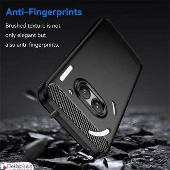 Carbon guminis dėklas - juodas (Nothing Phone 2A/Nothing Phone 2A Plus) Carbon guminis dėklas - juodas (Nothing Phone 2A/Nothing Phone 2A Plus)